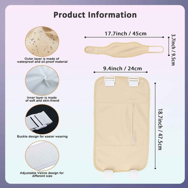 Healo, Castor Oil Pack Wrap, Castor Oil Pack Wrap Kit - 3.38 Oz with Reusable Wraps - For Stomach, Neck and Entire Body with Adjustable Elastic Straps (Pink Velcro type, 100ML)