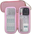 Aenllosi Hard Case Compatible with Professional Pen and Replaceable Cartridges,Holder for Electric Wireless Derma Pen(Rose Pink,Case Only)