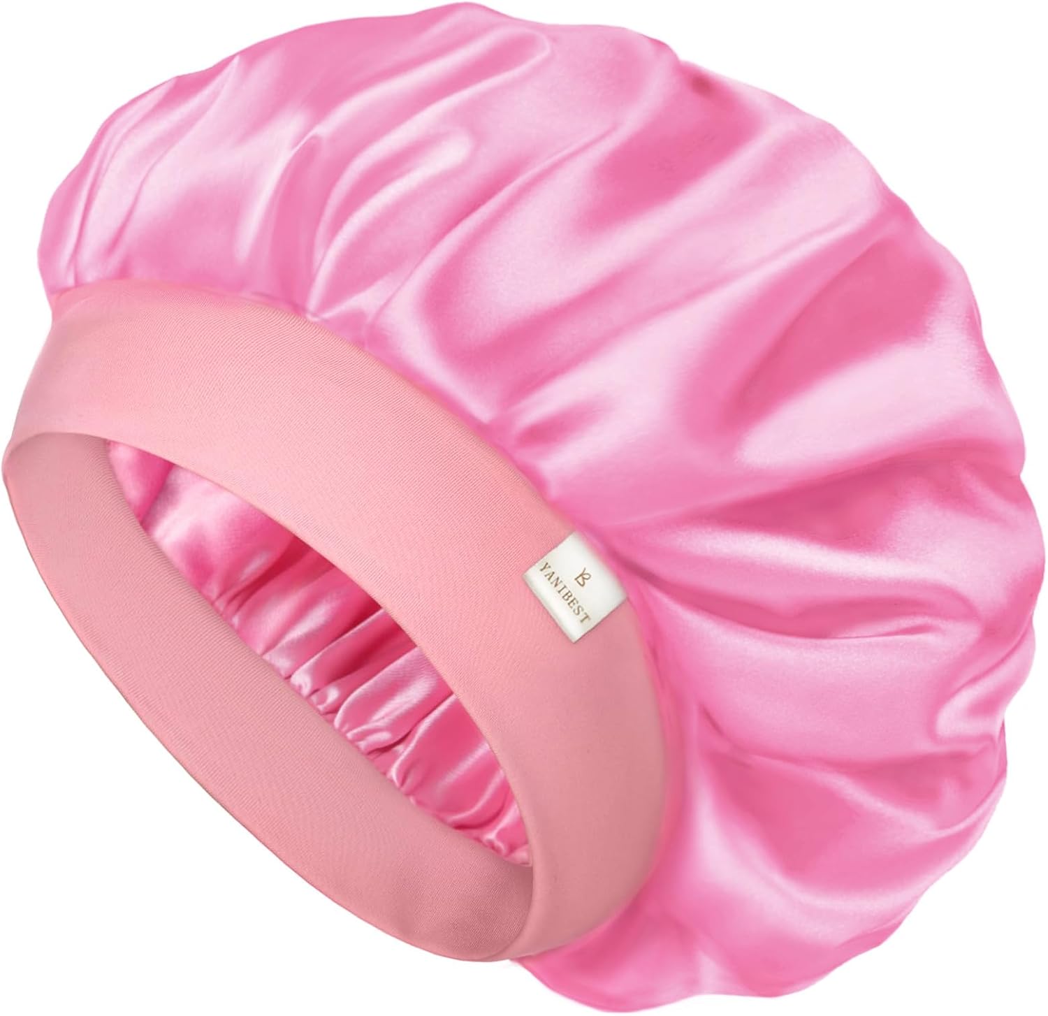 YANIBEST Silk Bonnet for Men Women Hair Bonnet for Sleeping Double Layer Satin Bonnets for Black Women Curly Hair Sleep Cap