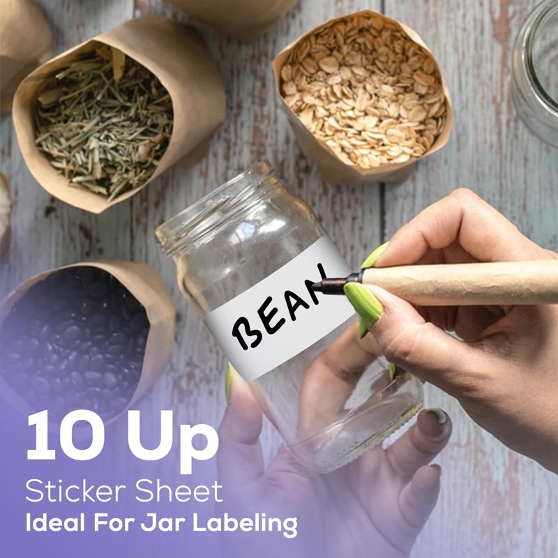 A4 Shipping Labels 2x4 Inches Printable Self-Adhesive for Laser & Inkjet - Multiple Sheets