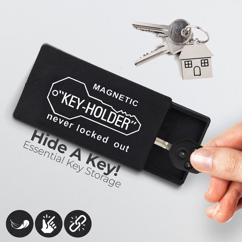 Magnetic Hide-A-Key Case for Car, Home, Office - 6 Pack