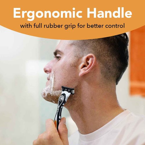 BIC Flex 5 Refillable Men's 5 Blade Razors Refills, Durable Blades, Precision Edging, 12 Refill Cartridges