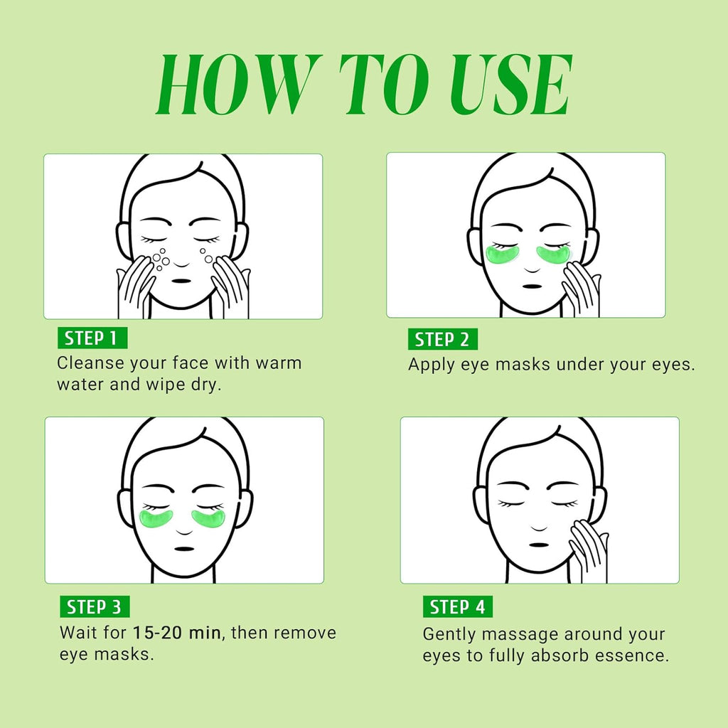Under Eye Patches Gold and Hyaluronic Acid for puffy eyes,Rose Eye Masks for Dark Circles and Puffiness skin care Smooth Wrinkles products 30 Pairs