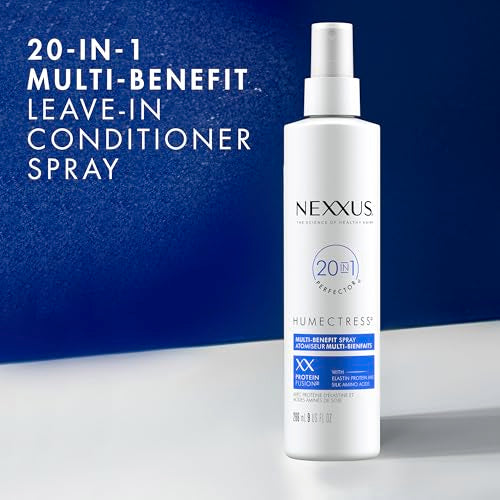 Nexxus Humectress Leave-In Conditioner Spray 20-in-1 Perfector for Dry Hair With Biotin & Hyaluronic Acid 9oz,(Pack of 2)