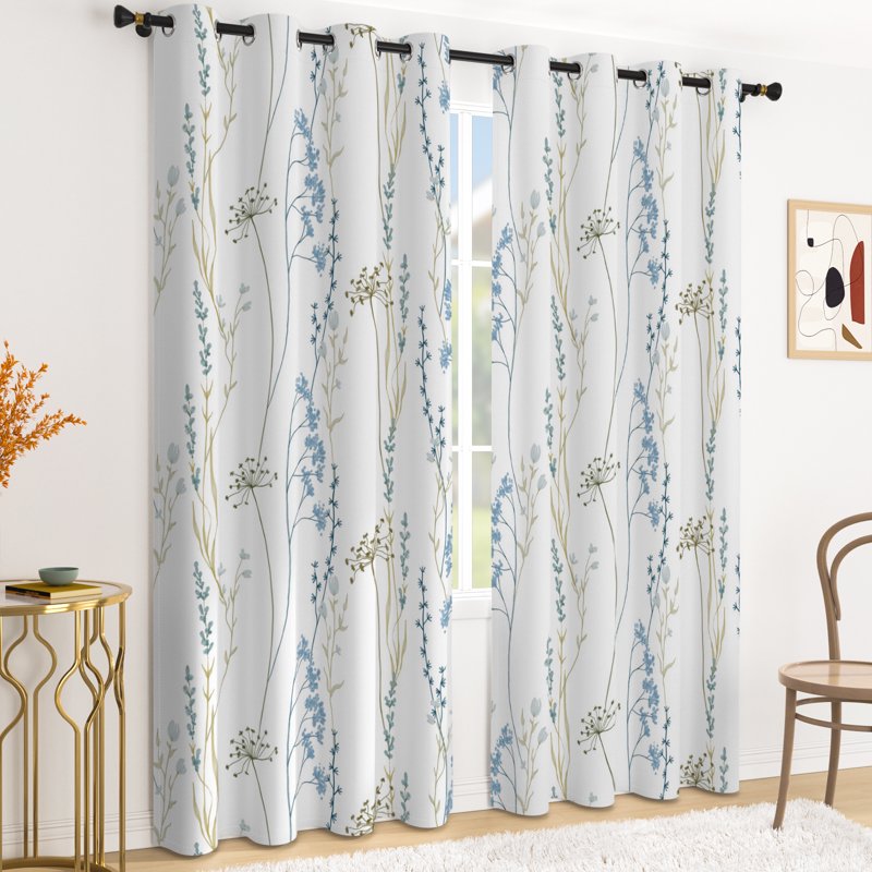 Minimalist Blackout Curtains for Living Room - Privacy & Thermal Insulation, 2 Panels