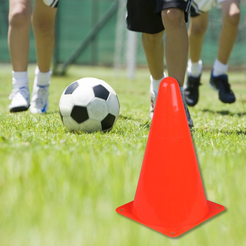 9 Inch Agility Training Cones - 12 Pack Outdoor Sports Markers for Drills & Games