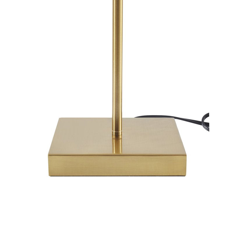 2 Pack Modern Gold-Toned Brass Pleated Shade Table Lamp | 21 Inch Indoor Lighting