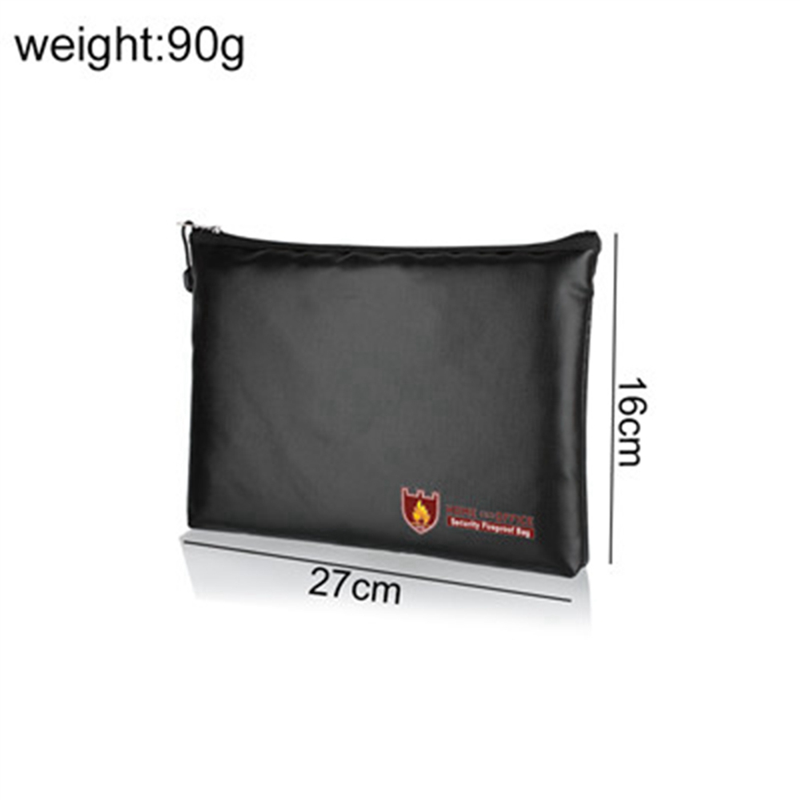 Fireproof Waterproof Document Envelope File Folder Cash Pouch Safe Bag - 2 Pack