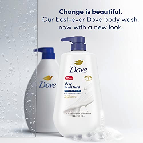 Dove Advanced Care Hand Wash Deep Moisture Pack of 3 for Soft, Smooth Skin More Moisturizers & Body Wash with Pump Deep Moisture For Dry Skin Moisturizing Skin Cleanser