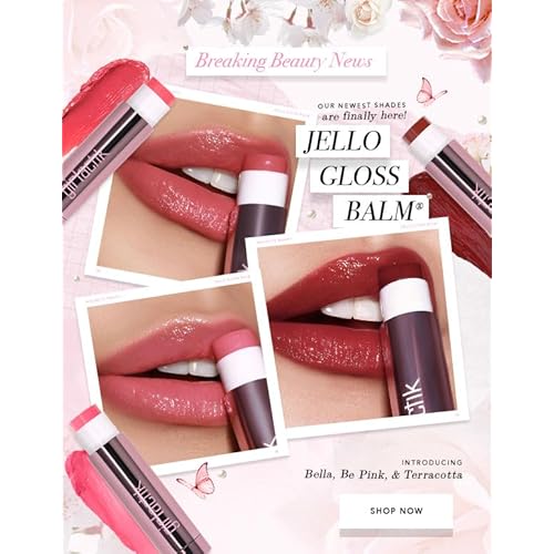 Girlactik Jello Gloss Lip Balm - Original Lip Care with Vitamin E, Aloe Vera, Avocado and Apricot Kernel Oil for Hydrating, Moisturizing Lip Balm with Glossy, Smooth, 4.5 g / 0.15 oz (Be Pink)