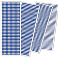 3090 Pcs Self-Adhesive Dark Blue Rhinestone Gem Stickers Hair Jewels Face Jewels Stick On Tooth Gems Eye Gems Bling Rhinestone Sticker Sheet For DIY Scrapbook Crafts Nail Body Makeup Festival 4 Size