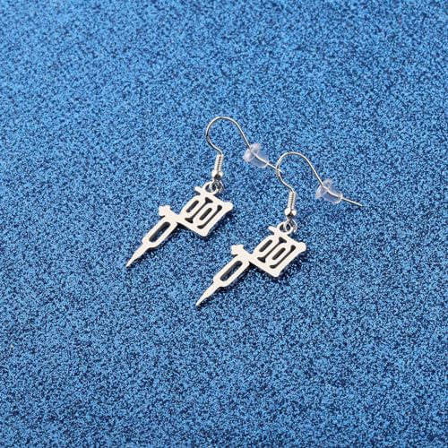 WUSUANED Funny Tattoo Earrings Tattooer Machine jewelry Tattoo Artist Gifts Tattoo Lover Gift Tattooer Gift