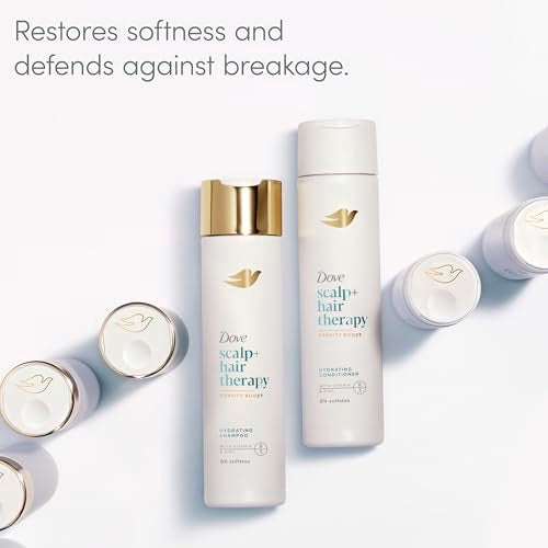 Dove Density Boost Hydrating Conditioner Scalp Therapy for Dry Hair,with Vitamin B3,Zinc and 0% Sulfates,9.25 oz,(Pack of 2)