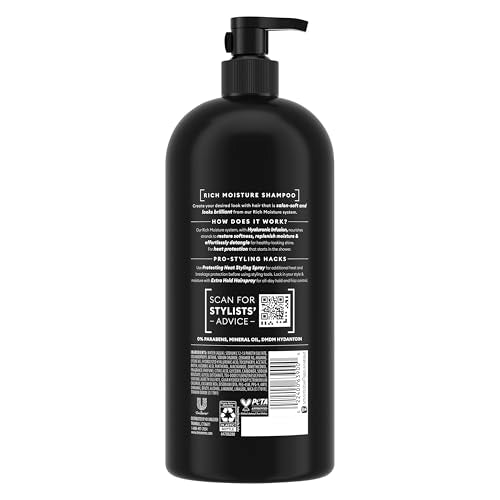 TRESemm? Rich Moisture Hydrating Shampoo with Pump for Dry Hair Formulated With Pro Style Technology 39 Fl Oz