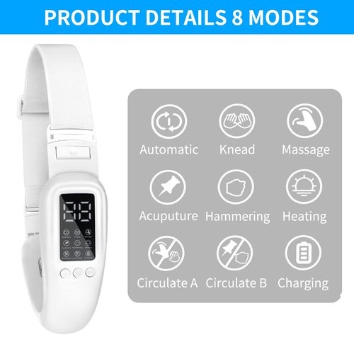 Double Chin Machine, V Face Beauty Device for Woman 8 Modes and 15 Intensity Levels Electric Double Chin Device, Smart Double Chin Face Device with Magnetic Massage