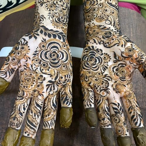 Large Henna Tattoo Stencil Kit,8 Sheets Henna Tattoo stickers for Hand Forearm Glitter Airbrush Diy Tattooing Template, Indian Temporary Tattoo Stickers for Women Girls