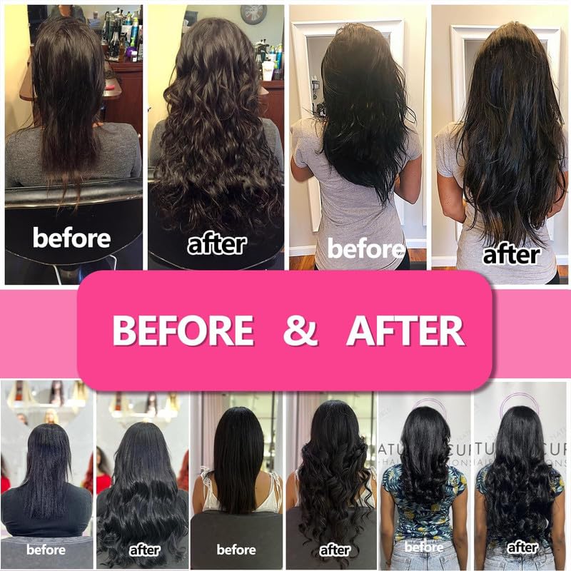 ShowJarlly Hair Extensions Tape in Hair Extensions Human Hair Natural Black Straight Hair Extensions 20PCS 50 Grams Tape Ins Human Hair Extensions 24 Inch Soft Skin Weft and Invisible Hair Extensions