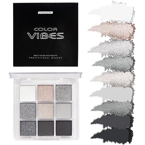 URQT 4 Pack/Set Eyeshadow Palette Set - Rich Colors Eye Makeup Kit, Black, Blue, Green, Purple Eyeshadow Shades, Natural Nude Matte Shimmer Glitter Naked Eye Shadow Pallete Set