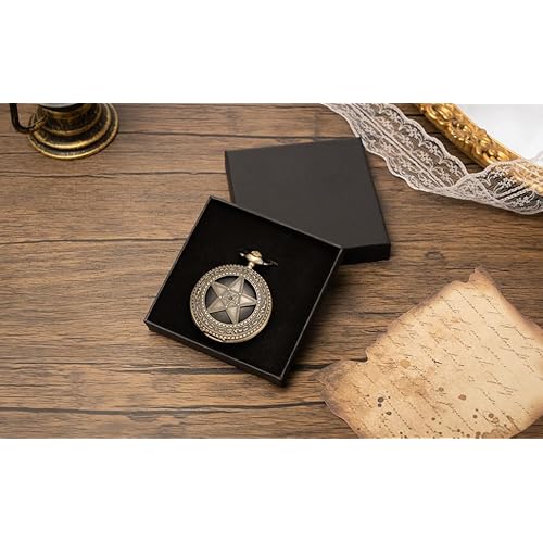 Scrying Mirror Natural Black Obsidian Mirror for Divination, Witchcraft, Meditation, Witch Gifts, Cthulhu Decoration Five-Pointed Star