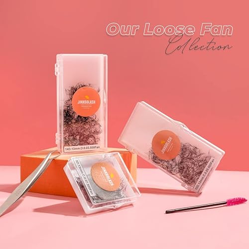 500 Promade Eyelash Extension From 3D to 16D, Loose Lash Fans 0.03/0.05/0.07mm, C D Curl Lashes, 8-16mm Length for Easy Volume Individual Eyelash Extensions Clusters DIY (10D-0.05-C (16mm))