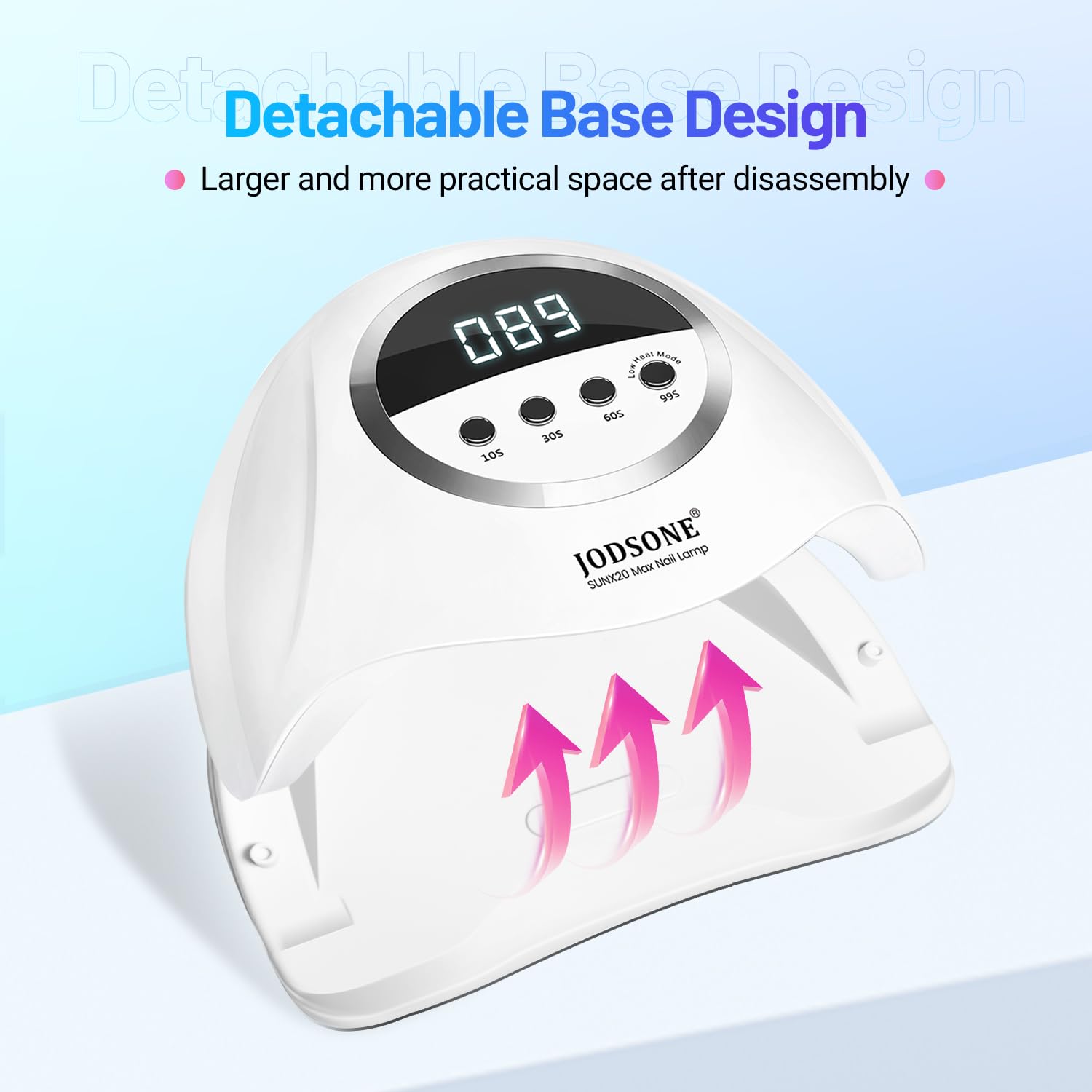 JODSONE U V LED Nail Lamp, Nail Dryer for Gel Polish, Led Light with Automatic Sensor & 4 Timers