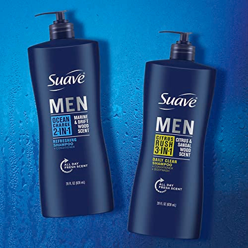 Suave 2 in 1 Shampoo and Conditioner Ocean Charge 28 oz
