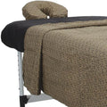 ForPro Premium Designer Microfiber 3-Piece Massage Sheet Set, Golden Swirl with Black Fitted Sheet