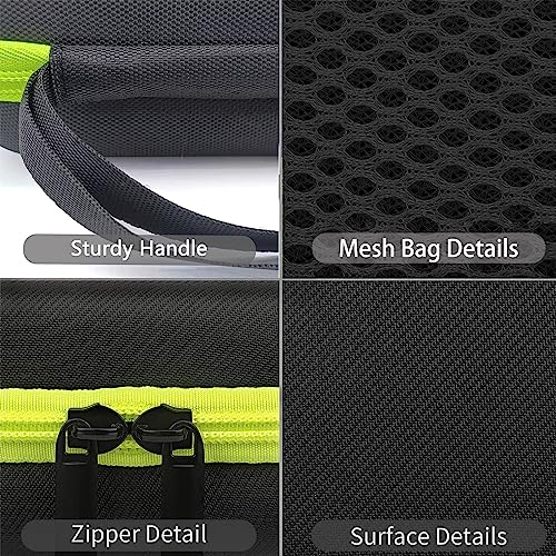 LinMei Hard Travel Case for Electric Trimmers & Shavers - Protective Organizer Compatible with QP27XX, QP28XX and QP6XXX - EVA Shell with Accessory Pocket - Black (Case Only)