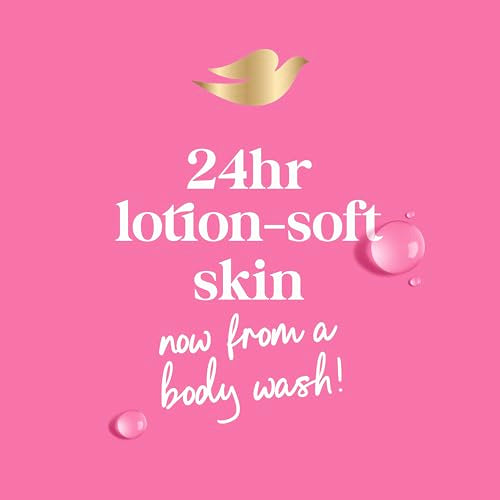 Dove Body Wash with Pump Renew Peony & Rose Oil For 24hr Lotion-Soft Skin Moisturizing Skin Cleanser with No Sulfates No Parabens 30.6 Oz
