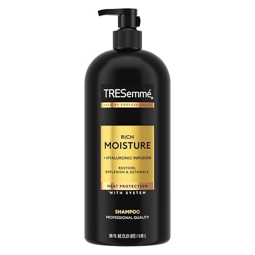 TRESemm? Rich Moisture Hydrating Shampoo with Pump for Dry Hair Formulated With Pro Style Technology 39 Fl Oz
