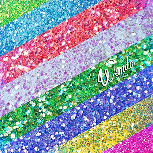 Body Glitter Wenida 8 Colors Iridescent Ultra Sparkle Opal Chunky Glitter Cosmetic Festival Makeup Powder for Nail Hair Eye Face