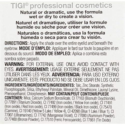 TIGI Cosmetics High Density Single Eyeshadow, Skinny Jeans, 0.13 Ounce