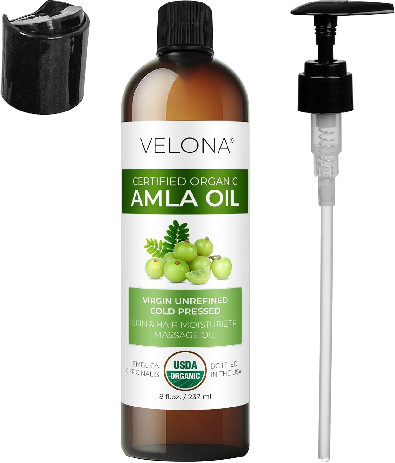 Organic Pumpkin Seed Oil - 8 Fl Oz | 100% Pure Cold Pressed Carrier Oil for Cooking & Skin Care