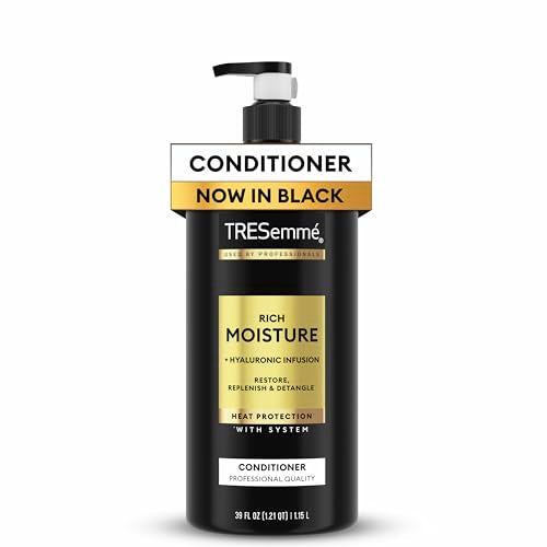 TRESemm? Rich Moisture Moisturizing Conditioner with Pump for Dry Hair Formulated With Pro Style Technology 39 Fl Oz