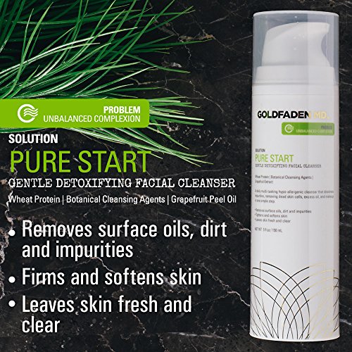 GOLDFADEN MD Pure Start Gentle Detoxifying Natural Facial Cleanser, 5 Fl Oz