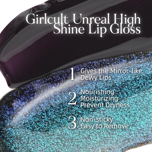 GIRLCULT Glass Shine Lip Gloss ? Non-Sticky Hydrating Lip Stain with High-Shine Glossy Finish, Long-Lasting Lightweight Formula, Moisturizing & Comfortable Wear for Plump Lips (J79)