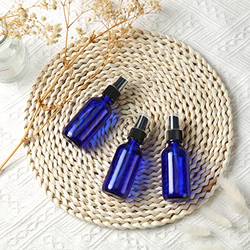 Eccliy 32 Pcs Glass Spray Bottles 2 oz for Essential Oils Small Fine Mist Refillable Mini Liquid Cosmetic Spray Bottles Containers for Travel Cleaning Skin Care Plants