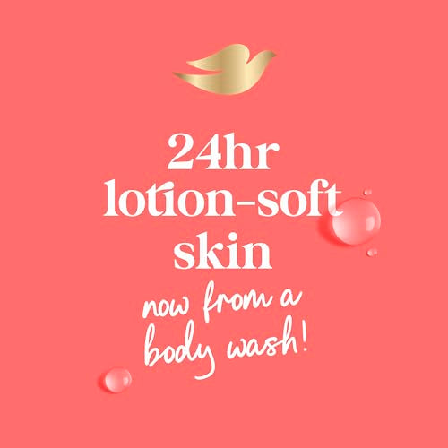 Dove Body Wash 3 Count Rebalance White Peach & Rice Milk For 24hr Lotion-Soft Skin Moisturizing Skin Cleanser with No Sulfates No Parabens