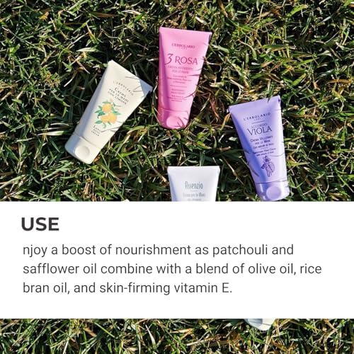 L'Erbolario Body Cream - Moisturizing Body Butter for Dry Skin with Anti-Oxidant Patchouli Leaf - Skin Care for All Skin Types - Patchouli - 6.7 oz