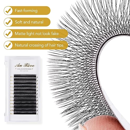 W Eyelash Extensions D Curl 0.07mm 8-15mm Mix Tray W Shaped 5D Volume Premade Fan Lashes Matte Black Cluster Easy Fans Lashes Professional Use YY Lash