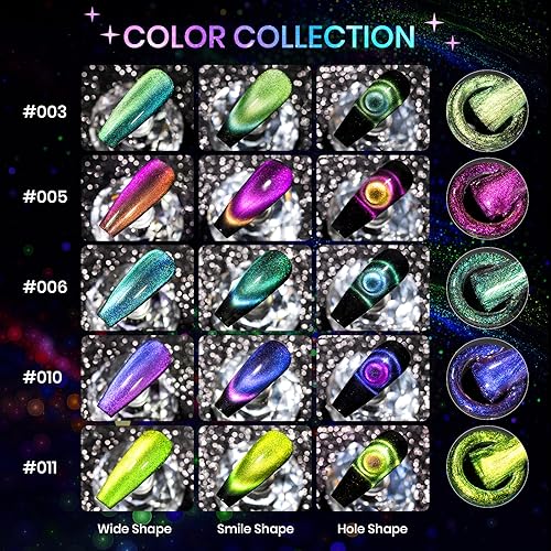 12 Colors Cat Eye Gel and Multi-Function Magnetic Stick for Nails Strong Magnetism