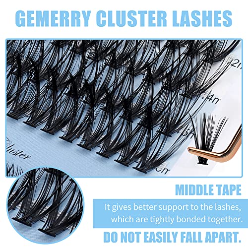 Natural Lash Clusters Eyelash Clusters 280 PCS D Curl Lash Clusters Eyelash Extensions Soft&Natural Individual Lashes Mink Cluster Lashes DIY At Home Lash Extension Clusters (30D/40D-D, 8-16mm)
