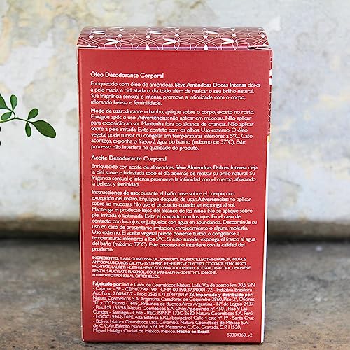Linha Seve Natura - Oleo Corporal Amendoas Doces Intensa 200 Ml - (Natura Seve Colletion - Intense Sweet Almonds Body Oil 6.76 Fl Oz)