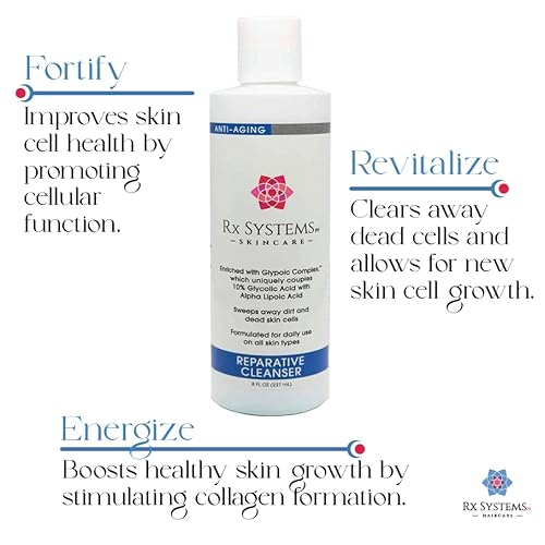 PF Reparative Facial Cleanser 8 oz, Repairs Skin, Clears away Oil and Dirt Build Up, Prevents Acne and Clogged Pores