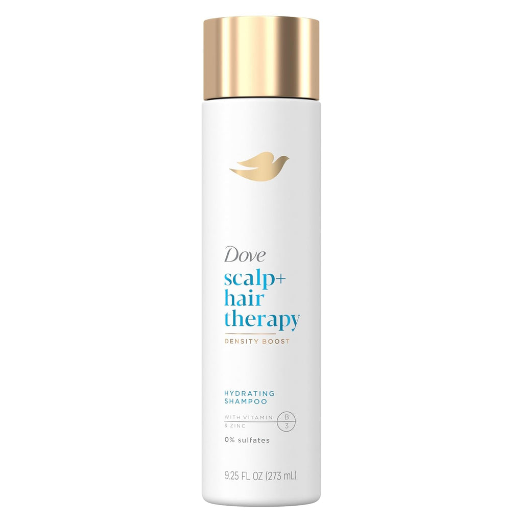 Dove Density Boost Clarifying Shampoo Scalp + Hair Therapy for Gentle Cleansing, with Vitamin B3, Zinc and 0% sulfates, 9.25 oz