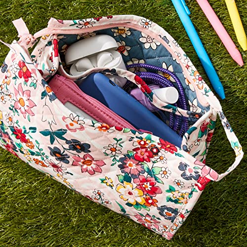 Vera Bradley Women's Cotton Trapeze Cosmetic Makeup Organizer Bag
