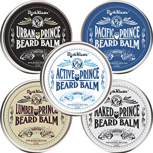 Pacific Prince Beard Butter - Premium Midnight Ocean Breeze Conditioning Balm for Bearded Men's Grooming, 2 oz