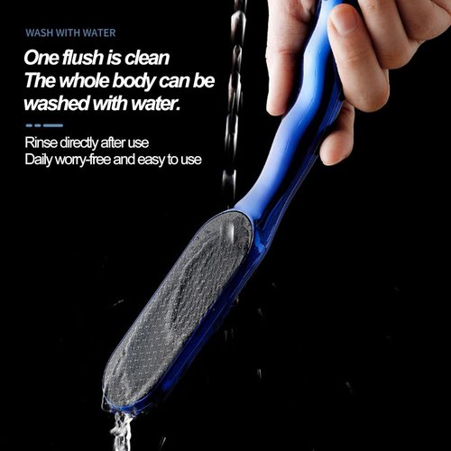 The Thai Lyfe Foot File, Beyond The Cream Foot File, Hard Skin Remover Nano-Glass Foot Filer with Non-Slip Ergonomic Handle, Professional Foot Care Tools for Smooth Feet, Remove Callous (2Pcs-Blue)