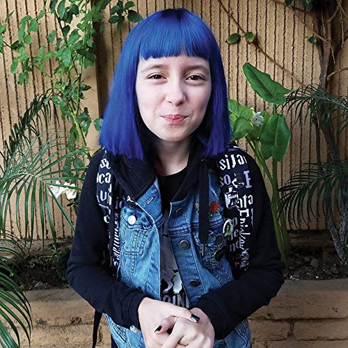 MANIC PANIC Classic Rockabilly Blue Semi Permanent Hair Color - True Neutral Blue Hair Dye for Women & Men That Lasts 4-6 Weeks - Vegan, Ammonia & Cruelty-Free - Create & Mix Custom Shades (4oz / 3pk)
