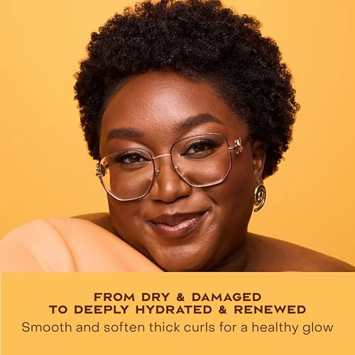 SheaMoisture Raw Shea Butter Deep Moisturizing Hair Masque for Curly Hair Raw Shea Butter Deep Conditioner to Moisturize and Renew Hair 11.5 oz